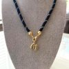 Paracord Necklace with Gold Initial or Charm. Lots of color options!